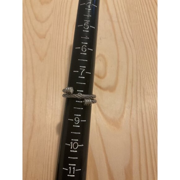 Havana Silver Cable Twisted Ring Adjustable - Picture 6 of 6